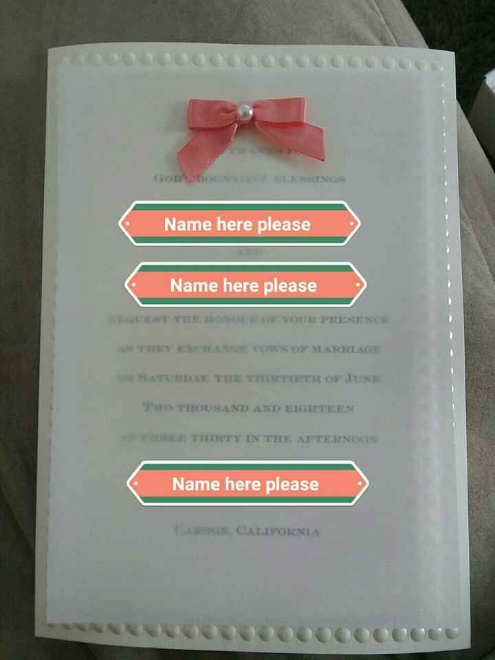 Invitations - 1