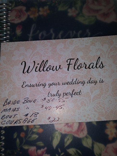 Sticker shock on floral proposal 2