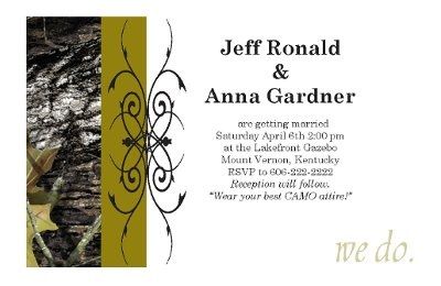 Soooo.... my Fiance says a camo wedding..... :/