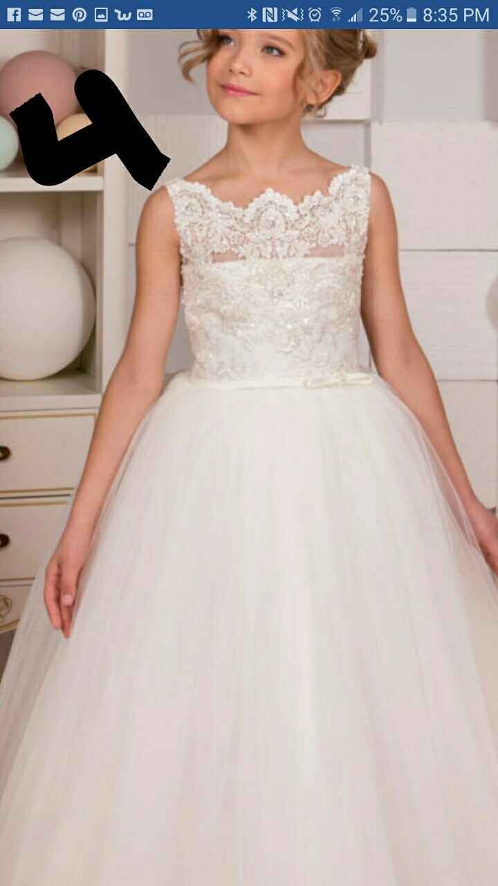 Flower girl dress cant pick.