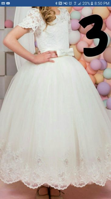 Flower girl dress cant pick.