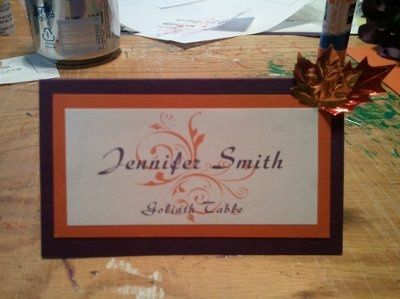 Thoughts/critiques of DIY escort cards