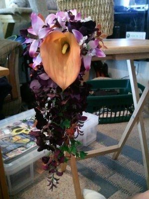 orange and purple flowers?