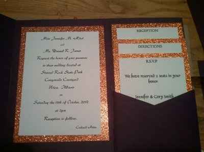 DIY wedding invitations