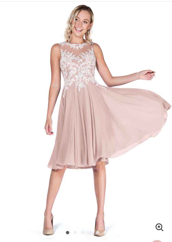 Bridesmaid dress lace - 1