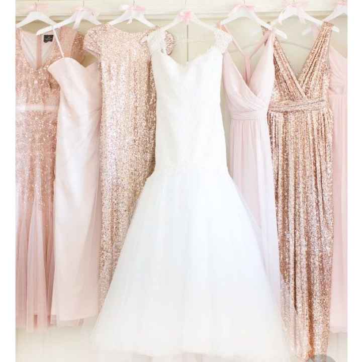 Is anyone doing sparkly bridesmaid dresses?