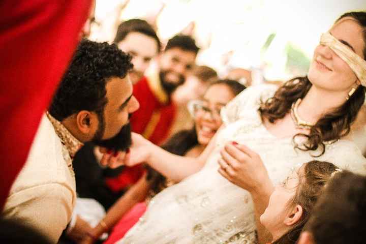 Trying to pick out hubby by his beard