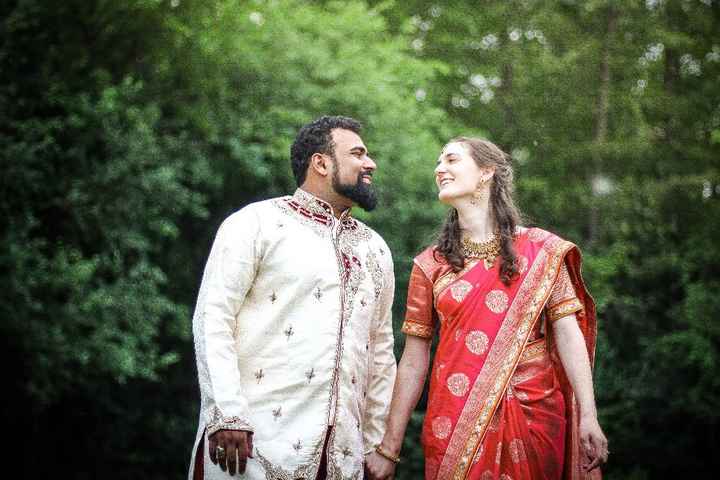 The sari I wore for the second half of thereception