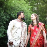 The sari I wore for the second half of thereception