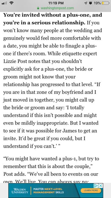 Rsvp/plus one vent 1