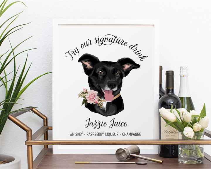 Pet wedding signs - 2