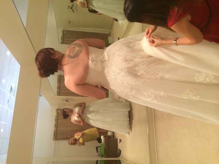 Dress fitting! It fits :) pics included
