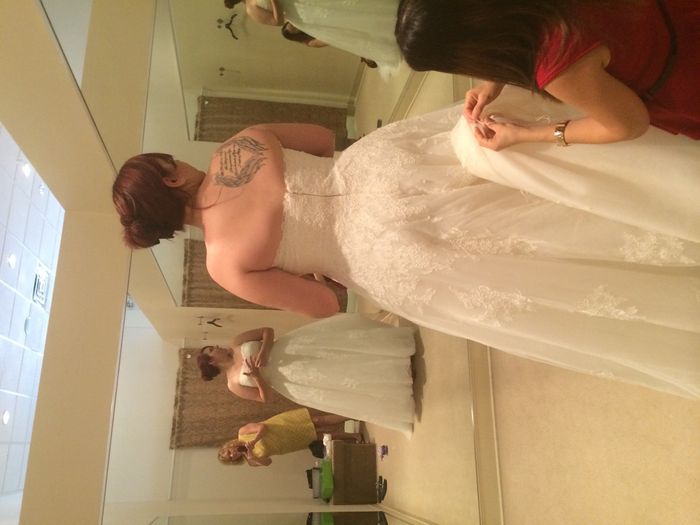 Dress fitting! It fits :) pics included