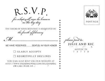 Show me your.....invitations please!