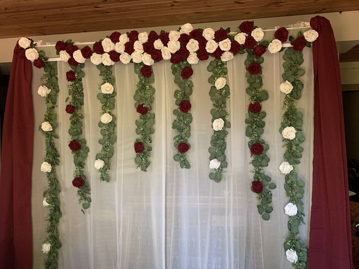 Help! How to Drape Curtain on Felt lined Wall 1