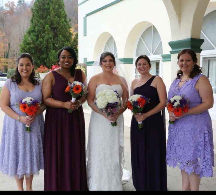 moh and bridesmaids dresses - 1