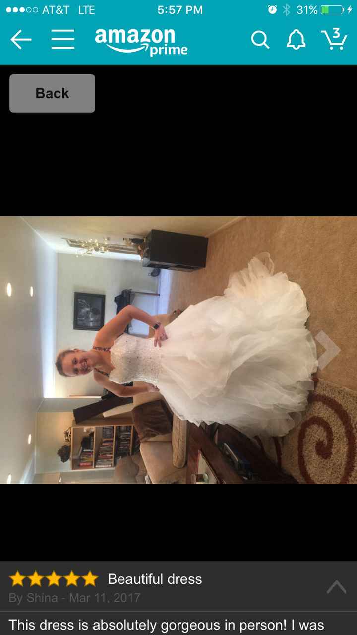 Replica dress from Amazon Let me see yours Weddings Wedding