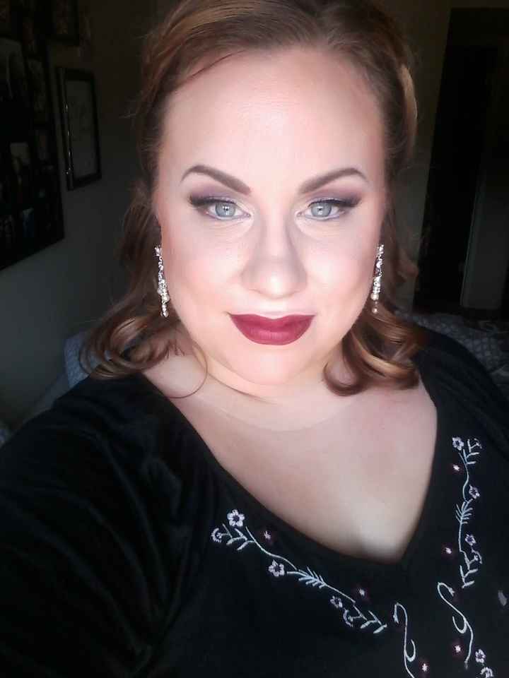 hair and makeup trial.