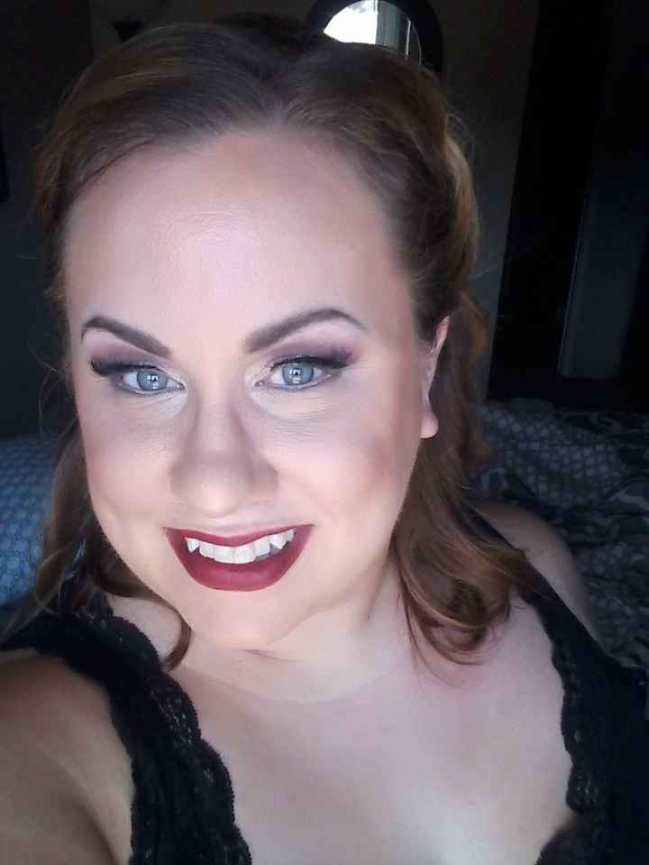 hair and makeup trial.