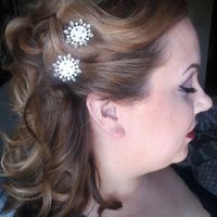 hair and makeup trial.