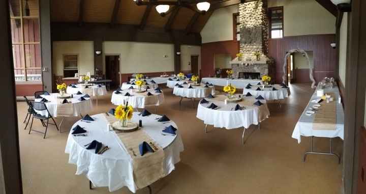 Fox Brook Park Inside of Lodge (set-up for a wedding their having today)