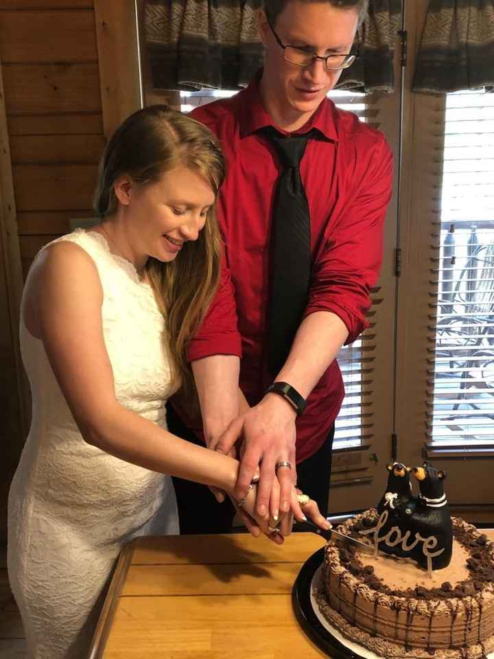 Cutting the cake