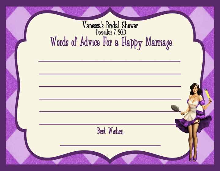 Bridal shower invites