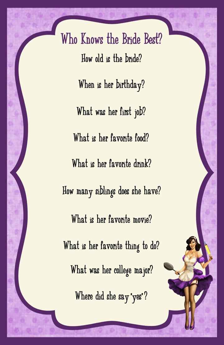 Bridal shower invites