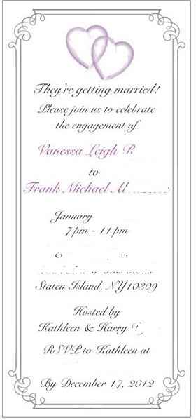 Engagement invite-- opinions needed!