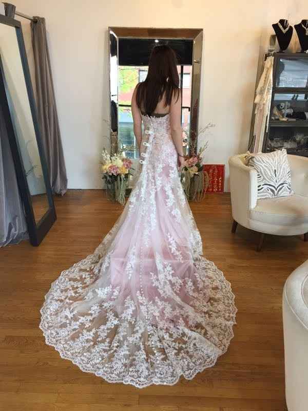 Wedding dress...ivory or pink?!