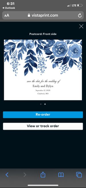 Save the Dates Order! 1