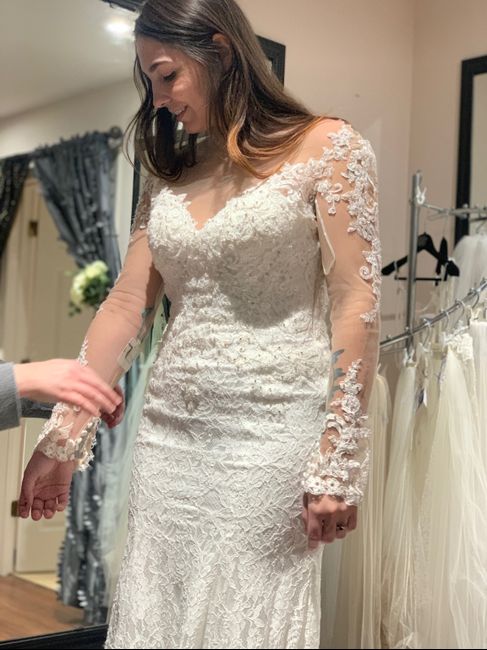 Long sleeve wedding dress - 1