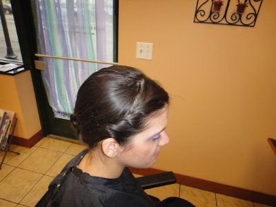 Hair trial---what do you think?  Pictures included