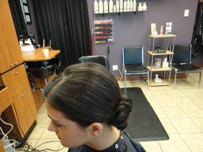 Hair trial---what do you think?  Pictures included