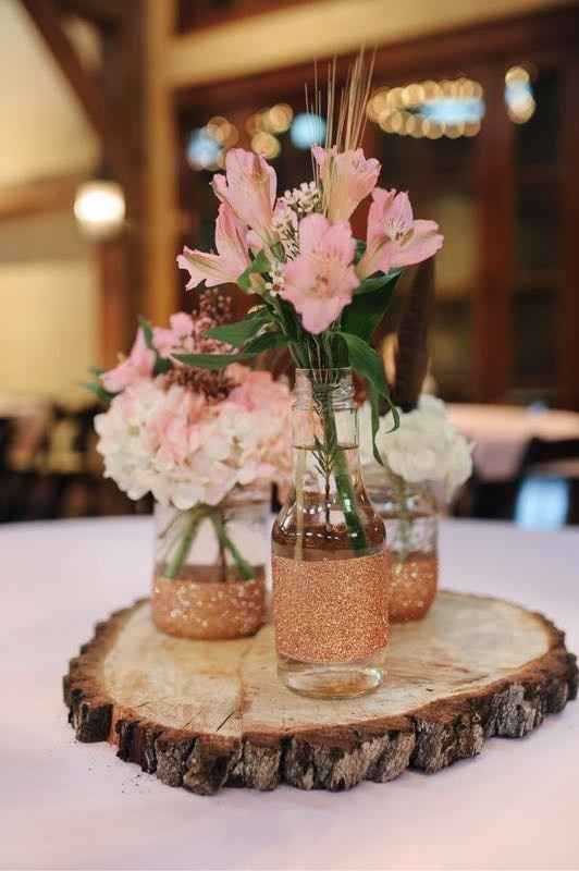 Centerpieces for rustic wedding Tree Bark in Dallas