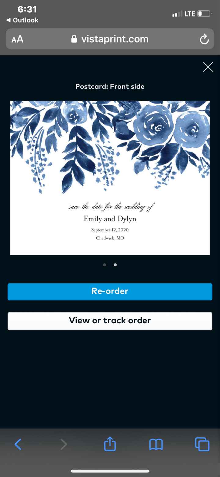 Save the Dates Order! - 1