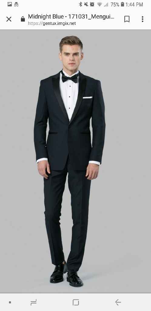 Suit or tux with this dress? - 1