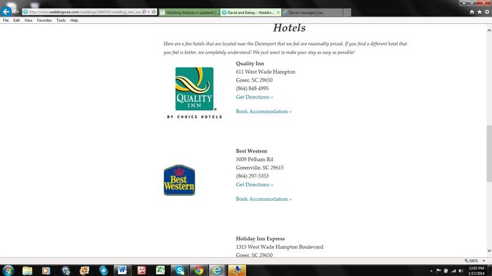 Wedding Website is updated!