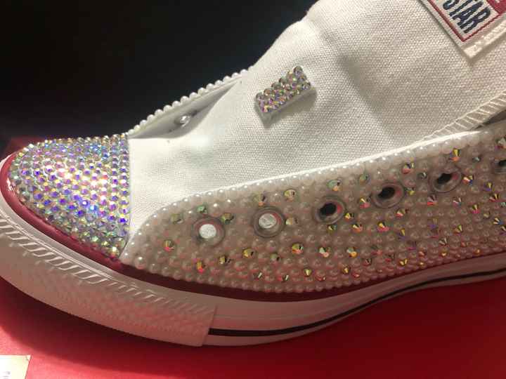 Bling converse sneakers - 1