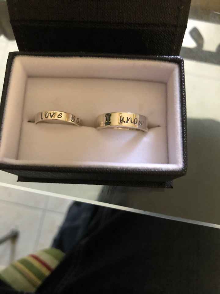 Our wedding rings are here!! (star Wars) - 1