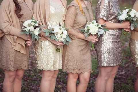 Sparkly Bridesmaid Dresses.....at the beach?