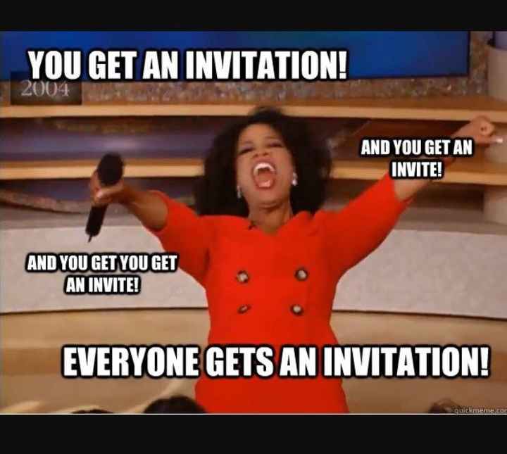 People inviting themselves