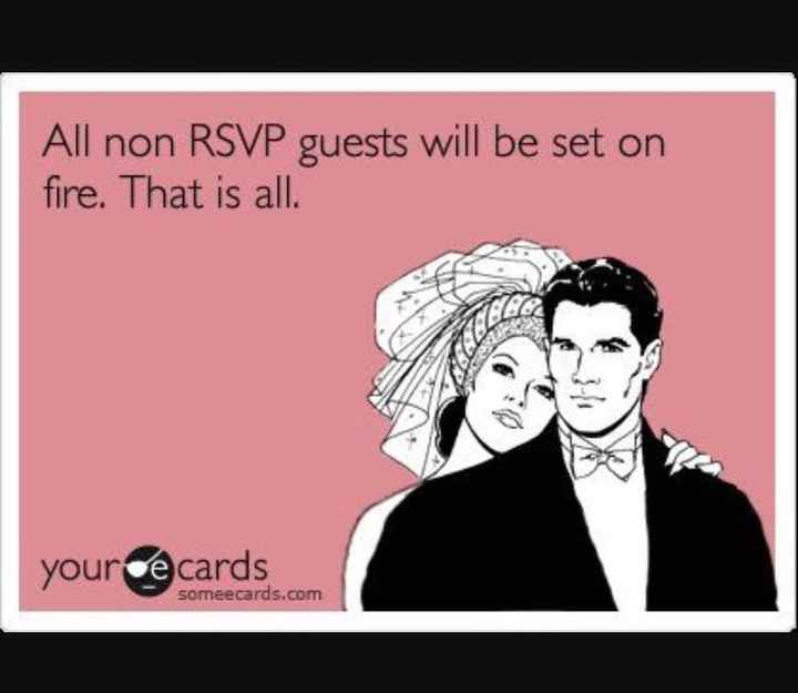 Online RSVP, Text RSVP, Is this tacky?