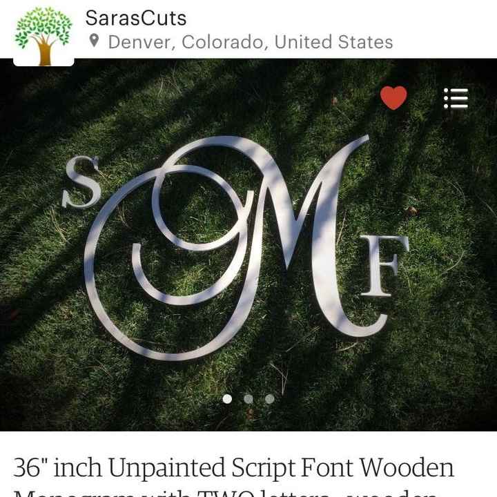 Large Monograms for decor