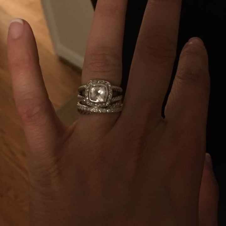 band for a split shank engagement ring!!