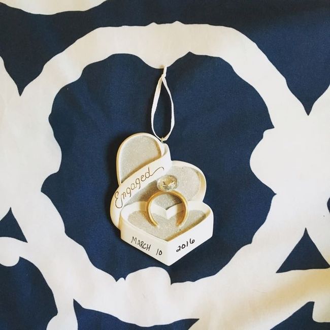 Engagement Christmas ornaments!