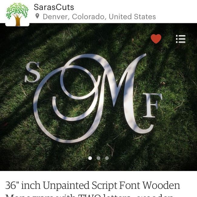 Large Monograms for decor