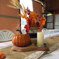 this is what my friend did for her tables 