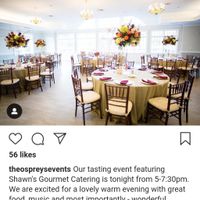 Our venue with brown mahogany chiavari chairs