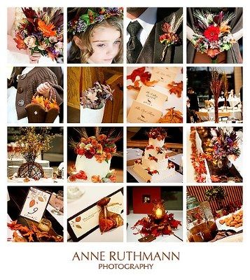Color scheme for an autumn "themed" wedding?